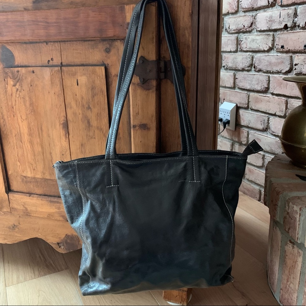 Real leather purse